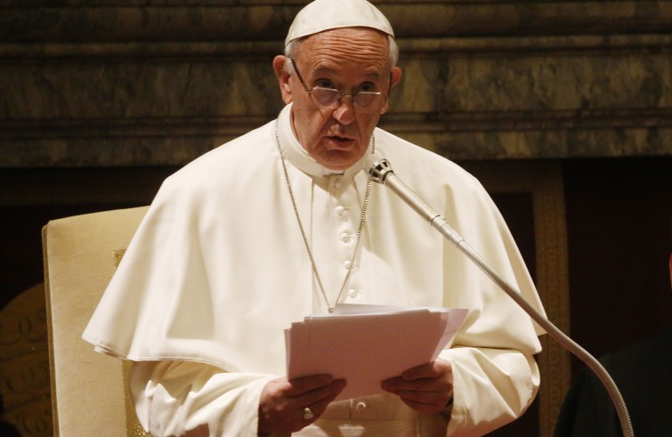 Scambio di auguri tra Papa Francesco e la Curia Romana (Vaticano, 22 dicembre 2016)