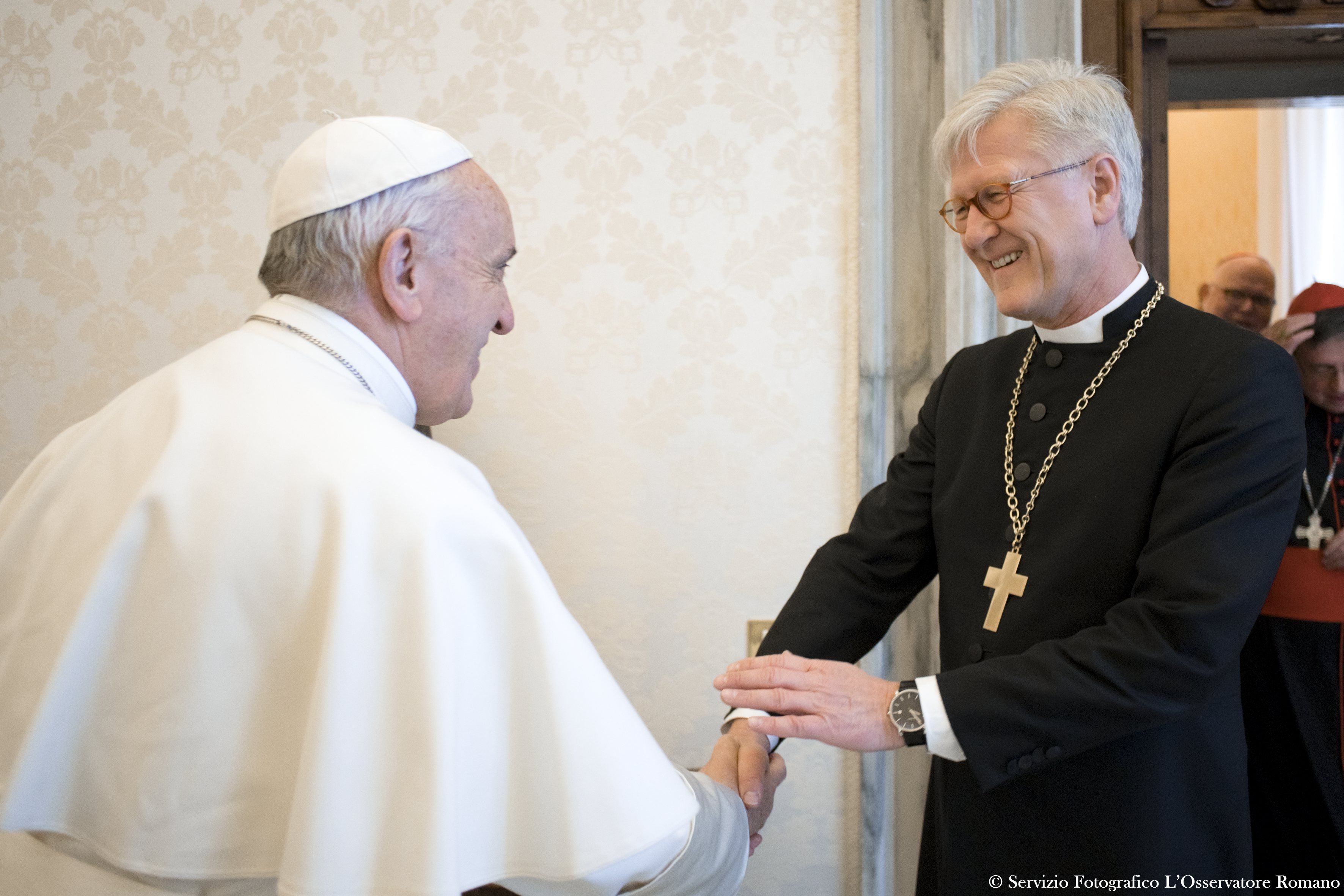 Papa Francesco  incontra la Delegazione Ecumenica della  Chiesa Evangelica Tedesca (Vaticano, 6 febbraio 2017)