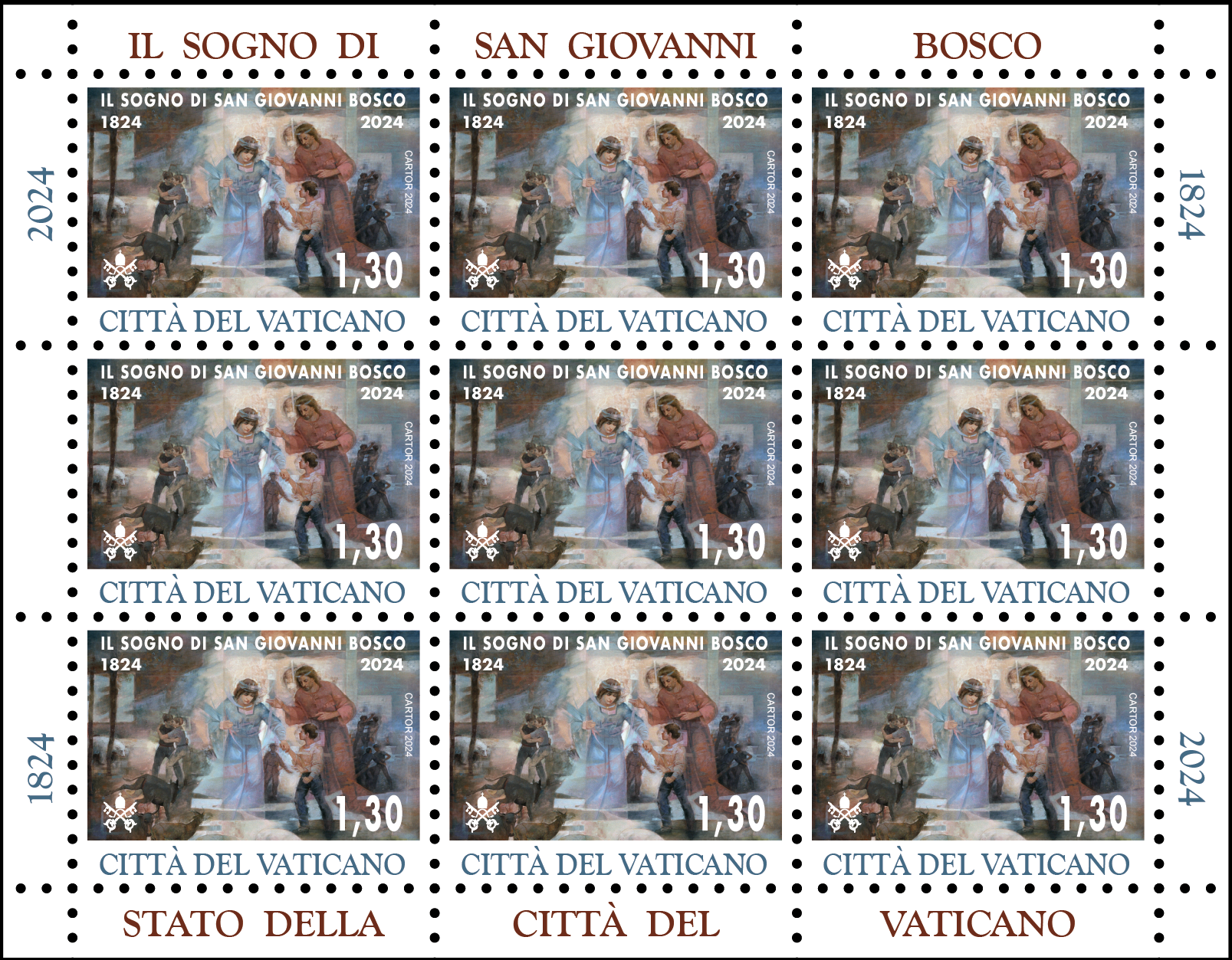 Salesiani: francobollo e annullo postale speciale per il 200